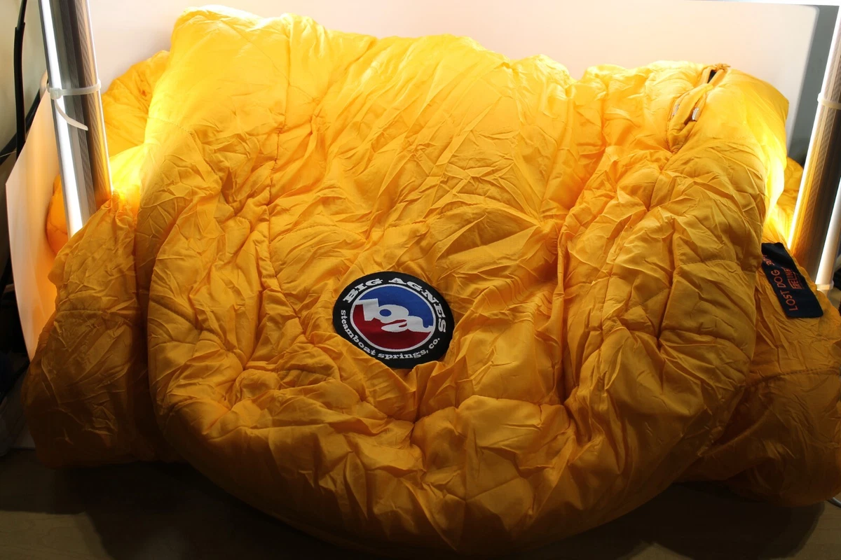 Big Agnes Lost Dog 30 Sleeping Bag Yellow Navy Left eBay