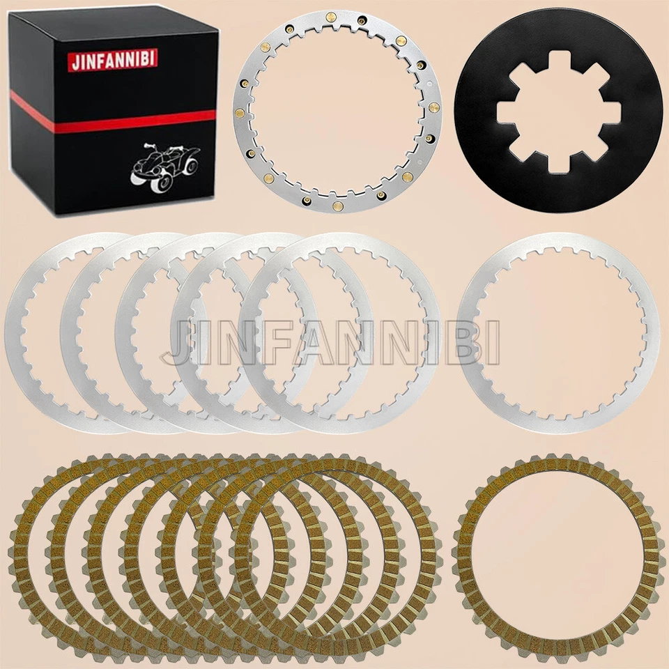 Complete Clutch Steel Friction Plate Kit for Harley Sportster 883 1200 1991-2020 - Image 2 of 4