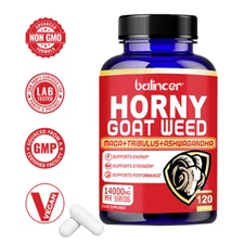 8-in-1 Powerful Capsules - Contains Horny Goat Weed, Maca, Ginseng