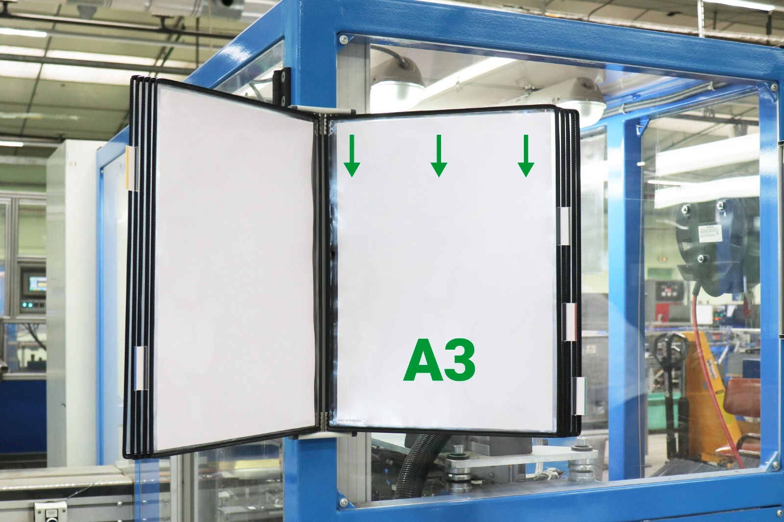 Tarifold A3 Wall Document Display System with 10 Black Pockets - 413107