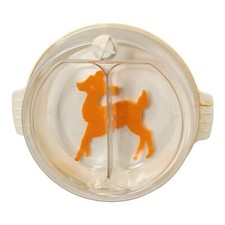 Vintage Thermo-Plate Baby Children's Divided Warming Dish Bowl