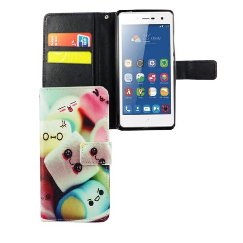 Etui na Huawei Y3 Y6 Y6p Y7 Ochrona Komórka Case Cover Pokrowiec Portfel Przegroda na karty - Zdjęcie 10 z 39