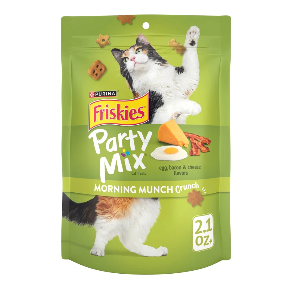 (Paquete de 6) Purina Friskies Fiesta Mezcla Morning Munch Crunch Gato Golosinas Foto 2 de 4