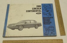 1988 - Ford - LINCOLN CONTINENTAL - Electrical & Vacuum Troubleshooting MANUAL 