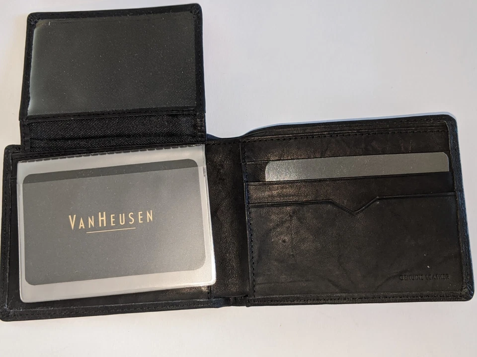 Van Heusen Leather Billfold Wallet, Black - Image 4 of 4