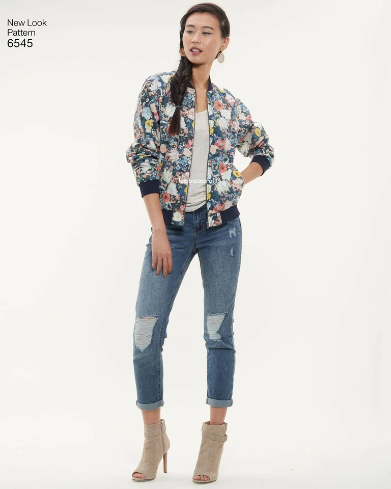 NEW LOOK 6545 MISSES' FLIGHT JACKET Sewing pattern  Sizes 6 - 18 - Image 3 of 4