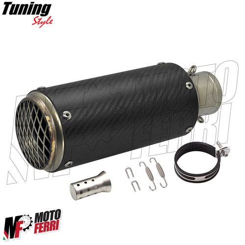 MF7192 Silenciador De Escape DM 51 Universal Moto Efecto Carbono Racing - Imagen 7 de 7