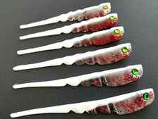6 pcs X Soft Plastic Lure, pointed tail great action, 13 cm / 5 in