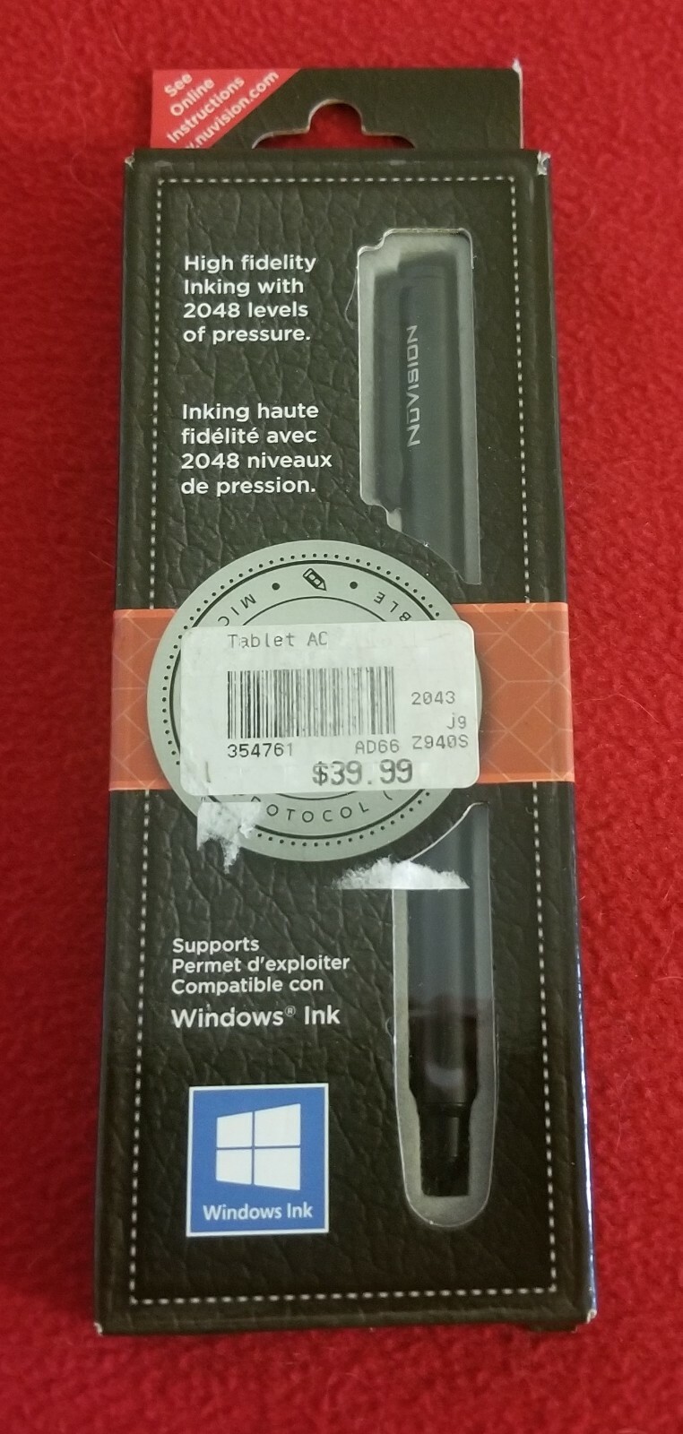 Nuvision Digital Pen for Microsoft Protocol Devices, Surface 3, Surface