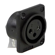 Switchcraft 50 Count PD3FRMS2 XLR PANEL MOUNT, PLASTIC SHELL