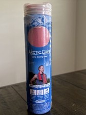 Arctic Cove Large COOLING TOWEL Red Gray 12x33 Sports Fitness Running NEW