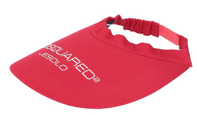 Dsquared2 Unisex Iconic Logo-patch Visor Cap Kappe Tennis Golf Hat Sonnenblende 