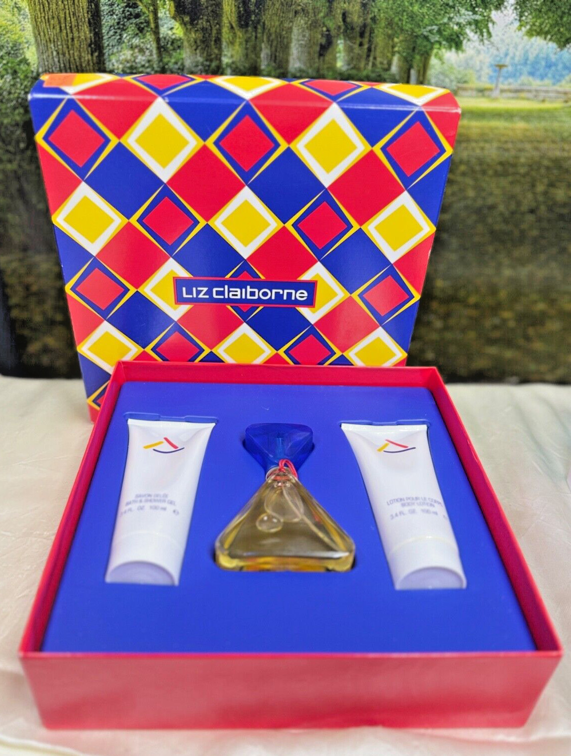 LIZ CLAIBORNE 50ML EDP SPRAY,100ML BODY LOTION & 100ML SHOWE