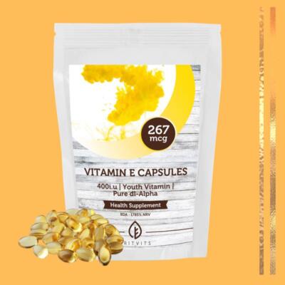 Vitamin E 267 mg 400iu 90 Kapseln Nahrungsergänzungsmittel BRITVITS