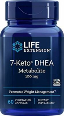 Life Extension 7-Keto DHEA Metabolite 100 mg Dietary Supplement - 60 Vegetarian