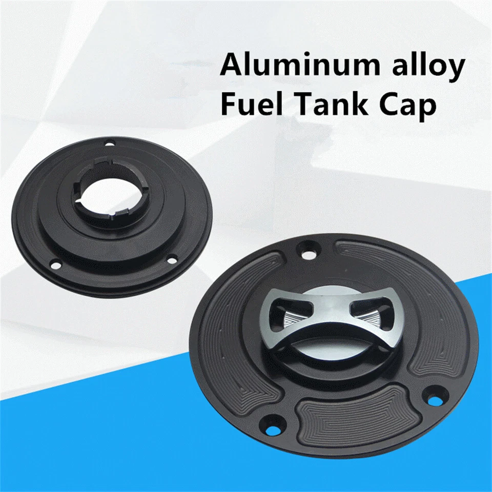 Cubierta de tapa de tanque de combustible de aluminio para Suzuki SV650 SV650S SV1000S 2003-2013 Foto 2 de 4