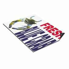 Car Magnet Set of 2 Fresh Blue Crab Red Blue Food Bar Restaurant Food Truck