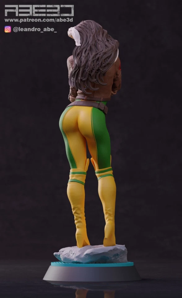 Rogue 90’s Versión X-Men Resina Escala Modelo Kit Sin Pintar Impresión 3D Foto 3 de 4