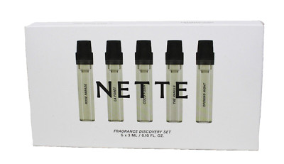 Nette Eau De Parfum Spray Clean Mini Discovery Set 5 Perfume Sample .10 oz