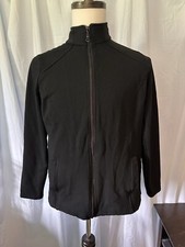 Cg L Cg Women  s Simple Black Track Jacket. Black. Size Medium. Pockets. Full Zip