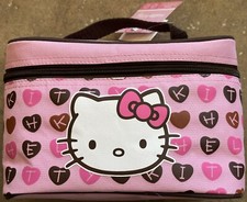 Sanrio Hello Kitty 6 x 9 x 6" Zip Up Makeup Bag w/Mirror