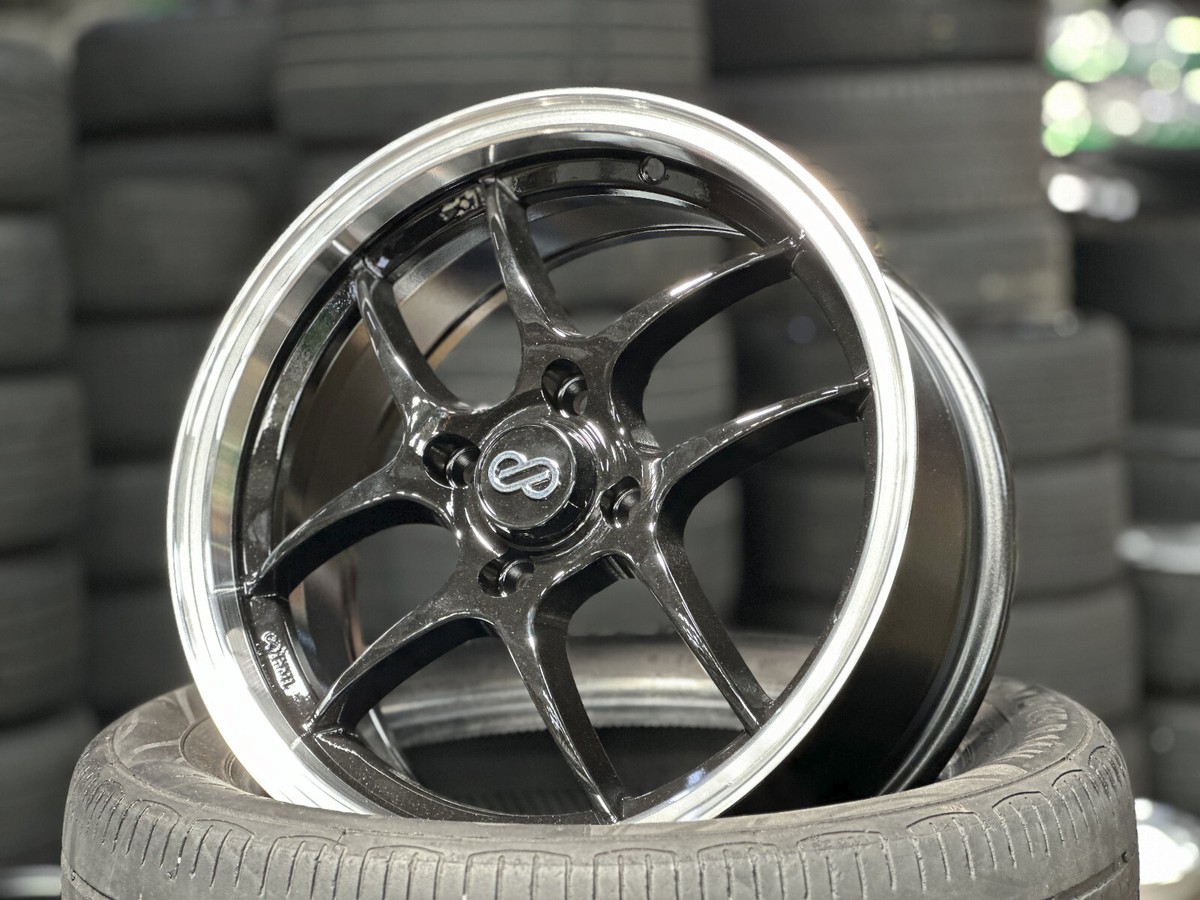 ENKEI CPS 15インチ New 15x6.5 CPS Design BLACK (4 wheel) 4x100 fit HONDA TOYOTA