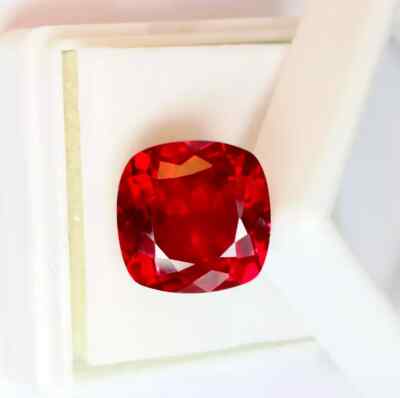 Ruby Natural 19 Ct Color Rojo Cushion Cut Asterism Gem Loose Certificado AGL