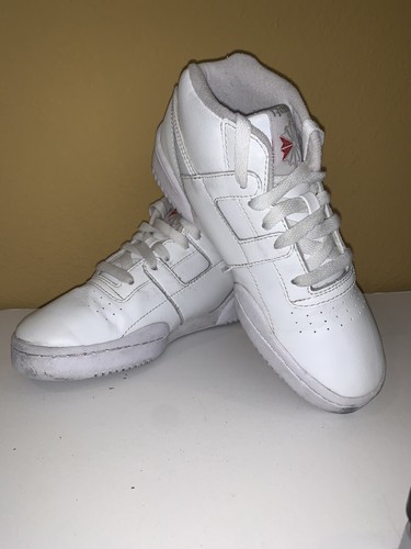 Reebok Classic Workout Mid Top White Shoes Condition DV4670 Size 2 | eBay