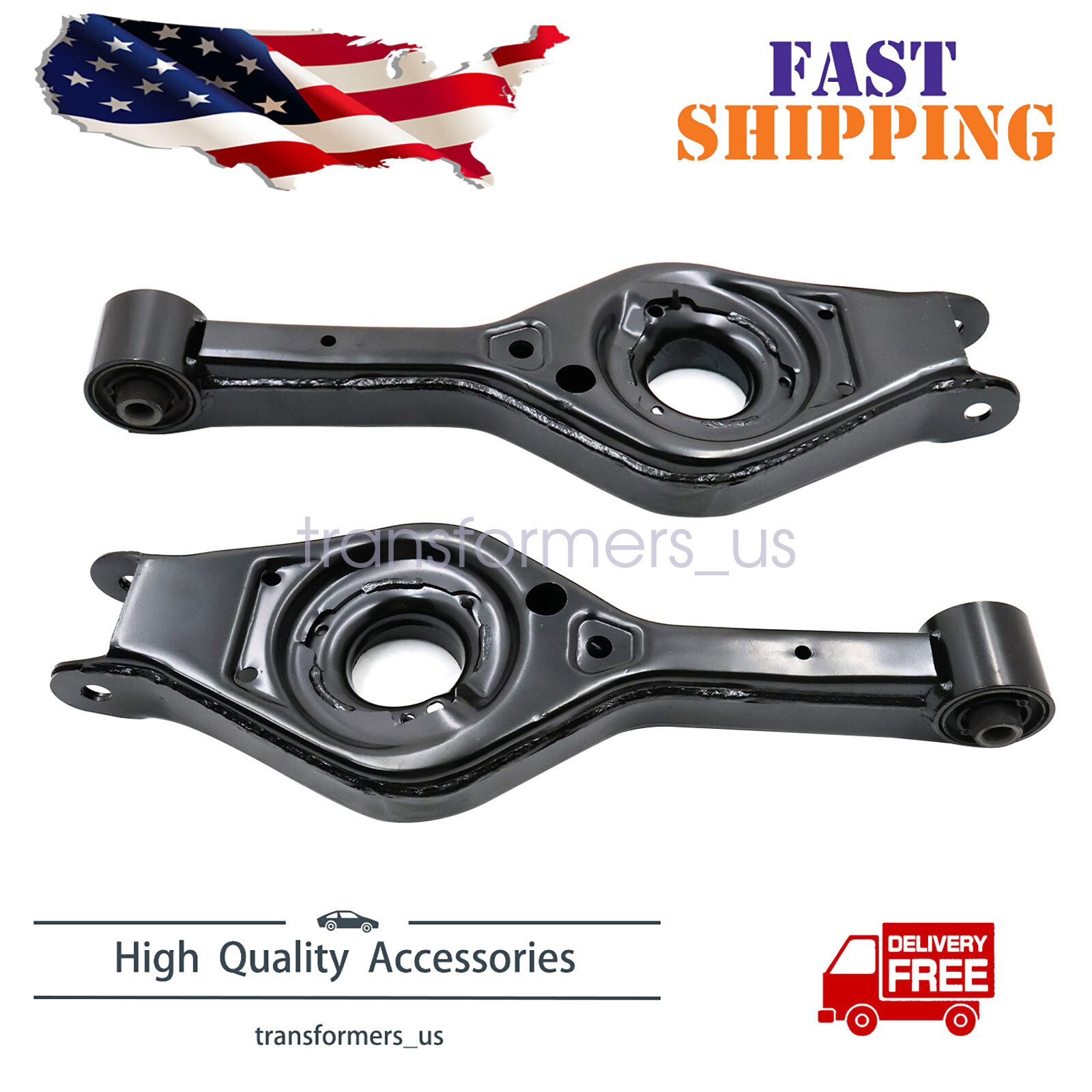 2x Rear Lower Control Arms for 2010-2015 Hyundai Tucson Sonata Kia Optima Sportage