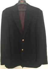 Botany 500 Wool Blazer Jacket Navy Blue 48R