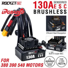 ROCKET-RC 130A Brushless ESC Sensored  6V/5A BEC For 1/10 Car 380/390/540 Motor
