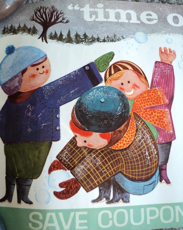 '60s KRUNCHSICLE Ice Cream Bar ADVERTISING POSTER 6.75x17" Unused Snowball Fight