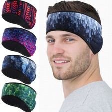 Cold Weather Double-Layer Ear Warmer Headband Winter Fleece Thermal Ski Hairband