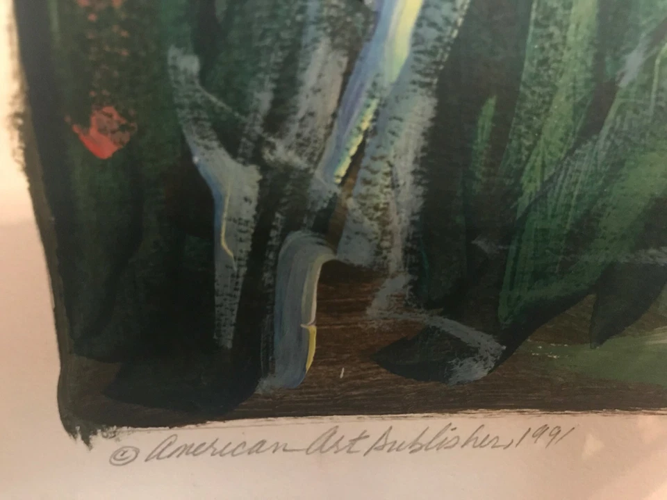 Floral amarelo abstrato ~ Óleo original assinado ~ Artista desconhecido. Suly T.  - Imagem 2 de 4