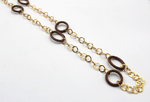 Philippe Charriol 18K Yellow Gold & Steel Mixed Link 36” Chain Necklace 20.5g - Picture 5 of 10