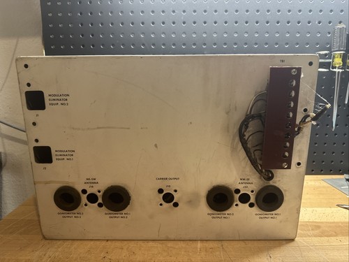 Vintage VOR Antenna Change Over And Phasing Unit Box, Rackmount, Rare - Zdjęcie 7 z 7