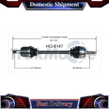 1 Front Left CV Axle Shaft For 2003 2004 2005 2006 2007 Honda Accord 2.4L Manual