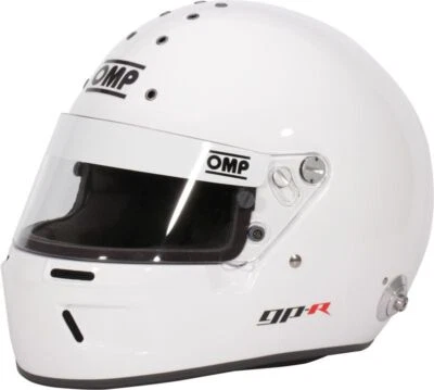 OMP GP-R my2022 Integralhelm Weiß XXS-XL FHR/HANS FIA 8859-2015 zugelassen