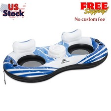 2-Person River Tube Inflatable Float Double R...
