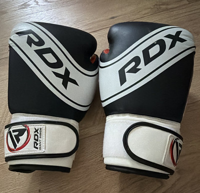 RDX Giant Inside Boxhandschuhe 6 oz Kunstleder Schwarz/Weiß/Rot