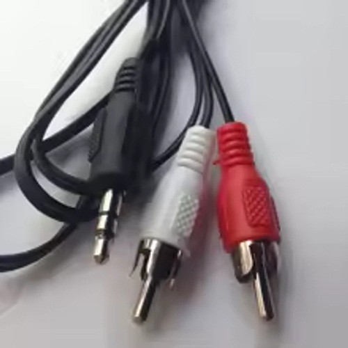 Audio Adapter | 20 cm | 3,5 mm Jack Plug naar 2x Cinch Stekker | Stereo Y Adapter RCA-connector Chinch Laptop Tablet Smartphone | Zwart