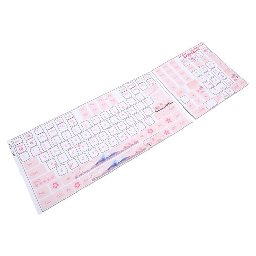 Pegatinas Teclado Universal Computadora de Escritorio Teclado Mecánico Clear Beaut FFW - Imagen 9 de 22