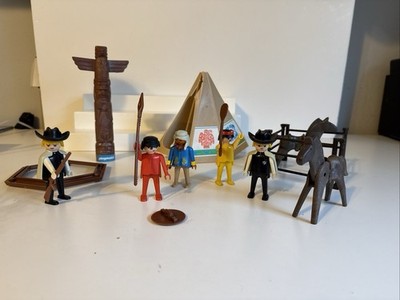Playmobile Lot 1974 - Native American - Sheriff READ