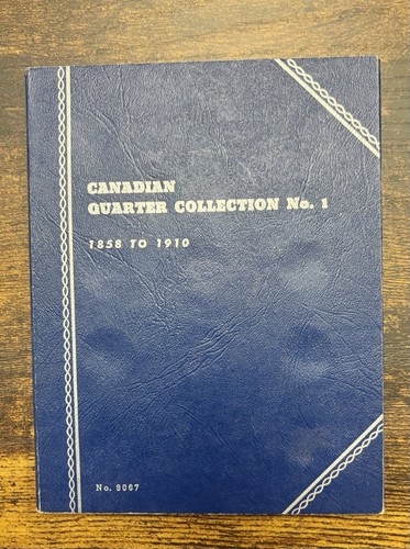 Whitman Canadian Quarters Collection #1 (1858-1910)–Vintage Coin Folder No. 9067
