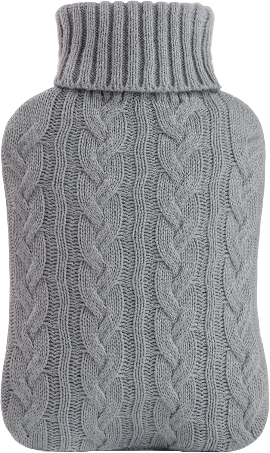Hot Water Bottle with Knitted Cover| 2L Hot Water Bag for Hot and Cold Compress,