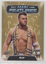 2022 Upper Deck AEW All Elite Wrestling Main Features Gold MJF #MF-9 02l5