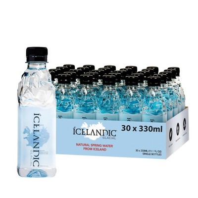 Natural Spring Alkaline Water, 330 mL / 11.1 Fl Oz (Pack of 30)