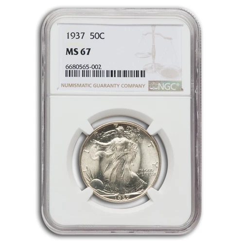 1937 Walking Liberty Half Dollar MS-67 NGC