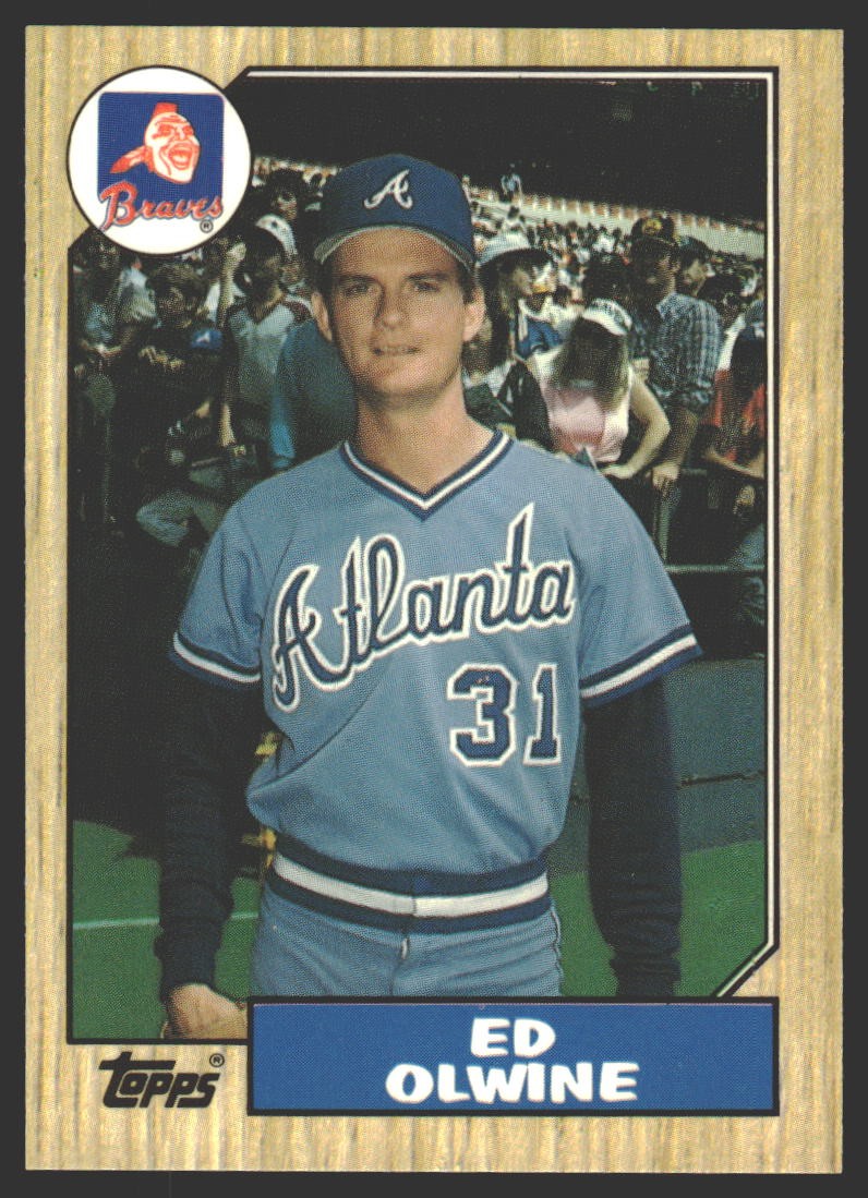 Ed Olwine #159 1987 Topps Collector's Edition (Tiffany) Atlanta BravesRC Rookie