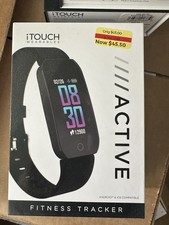 iTouch Active Smartwatch Fitness Tracker in Black